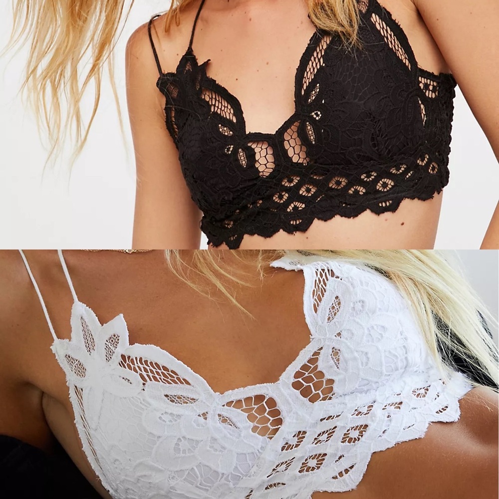 TWO Free People FP One Adele Bralettes